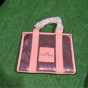 Glitter Pink Tote Bag Sequin BRAND NEW Fashion Womens